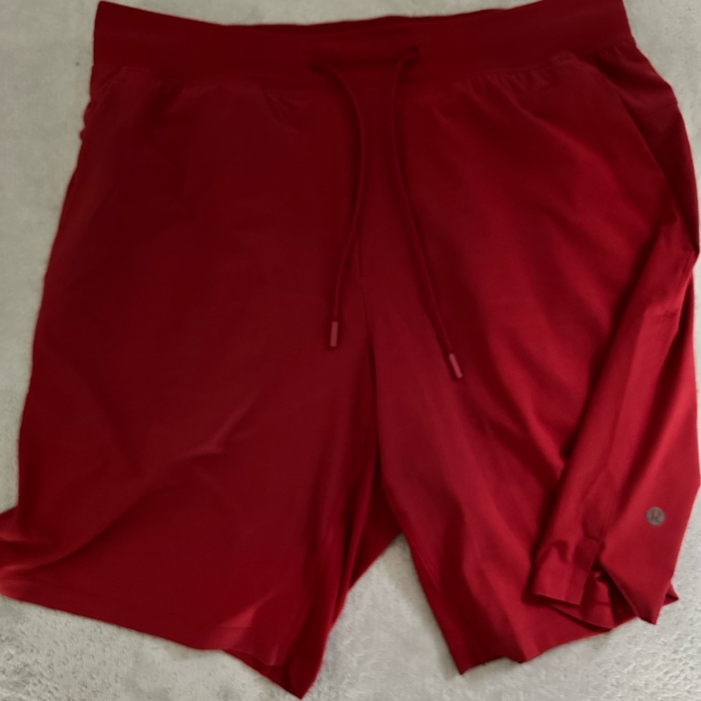 lululemon athletica Men's Vibrant Red Athletic Shorts Size L